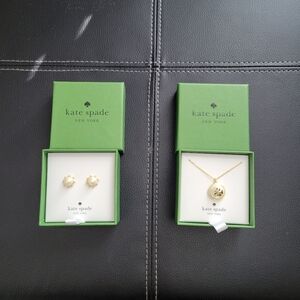 Kate Spade necklace and earrings set NWT